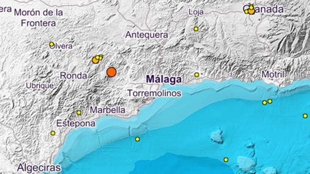 Dos terremotos de unos tres grados de magnitud sacuden Málaga