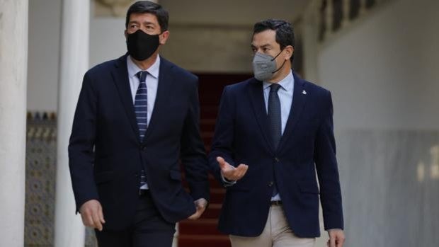 PP y Cs blindan su gobierno en Andalucía frente al «ruido» y la «inestabilidad» de Madrid y Murcia