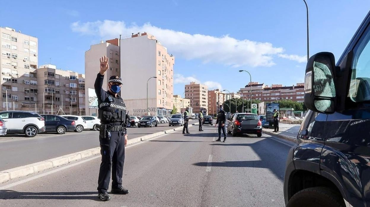 Control de acceso a la capital almeriense.