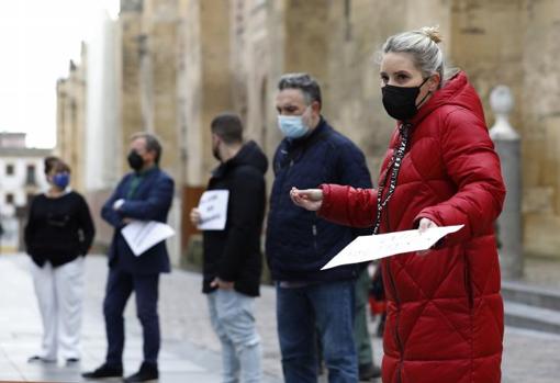 Laura Roda, durante una manifestación de negocios de la Judería