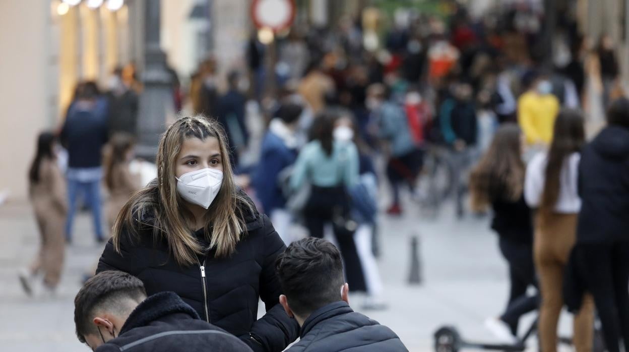 Cordobeses paseando en marzo de 2021