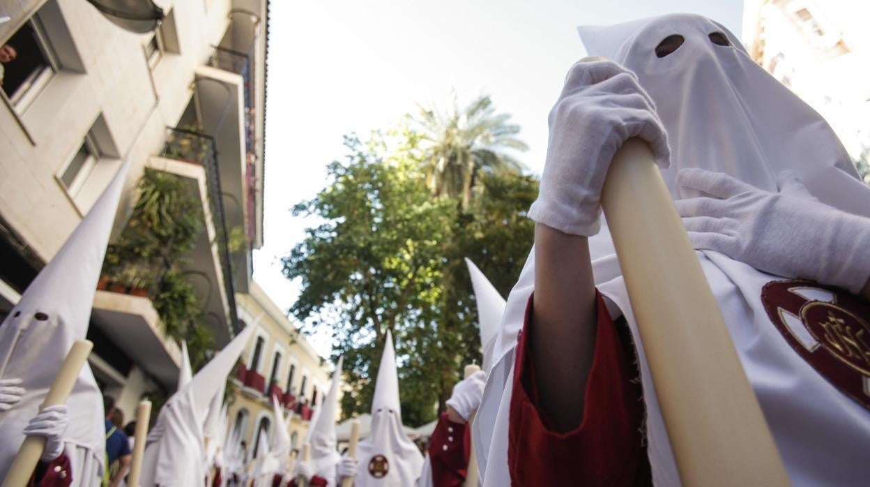 Nazarenos de la hermandad de la Sentencia de Córdoba