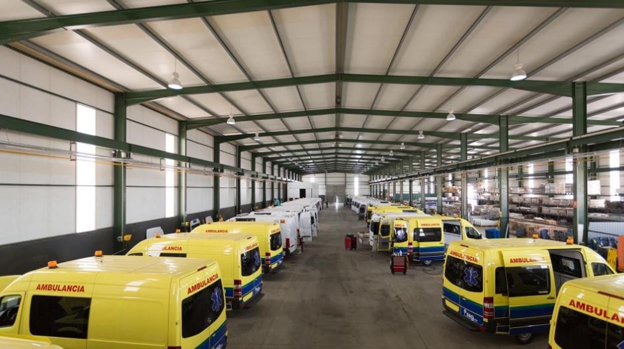 Interior de la nave de EuroGaza en La Carlota