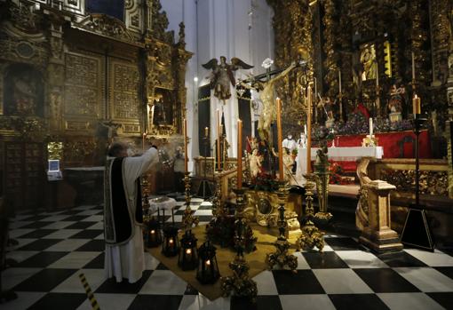 El Cristo de la Salud, en la iglesia de la Trinidad