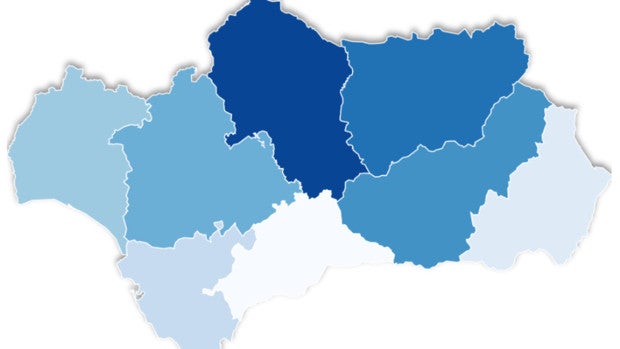 Mapa de vacunación en Andalucía: Sevilla es la provincia que más dosis administra y Córdoba cuenta con más inmunizados