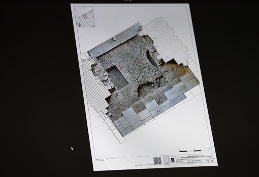 Reconstrucción de uno de los restos en su entorno