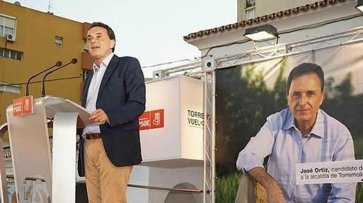 José Ortiz en la campaña electoral para la Alcaldía de Torremolinos