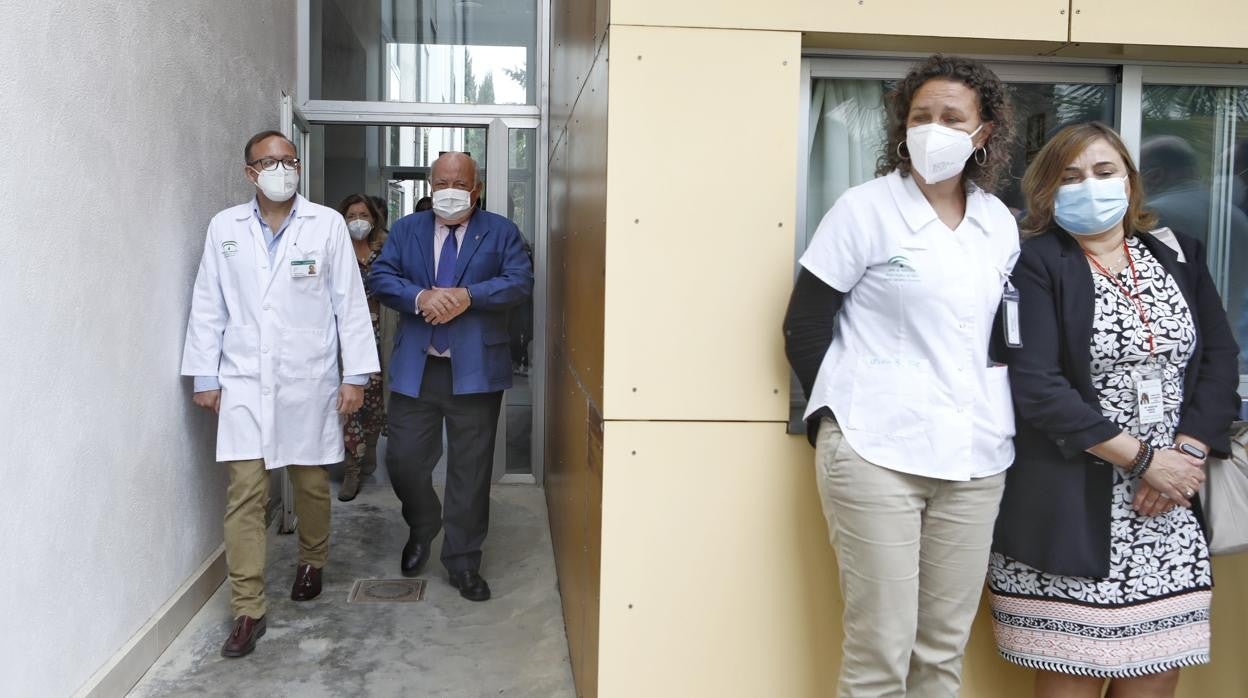 Aguirre, en el centro de salud de Lepanto