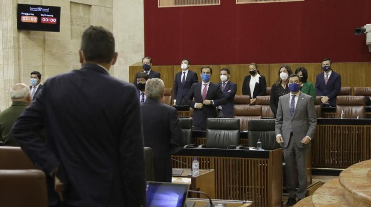 Sesión de control al Gobierno en el Parlamento andaluz