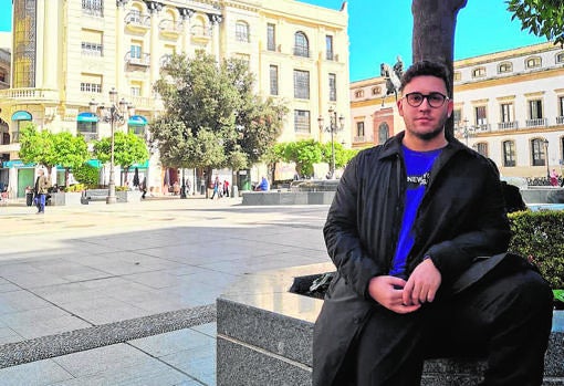 El estudiante siciliano Ivan Aragona, en Las Tendillas