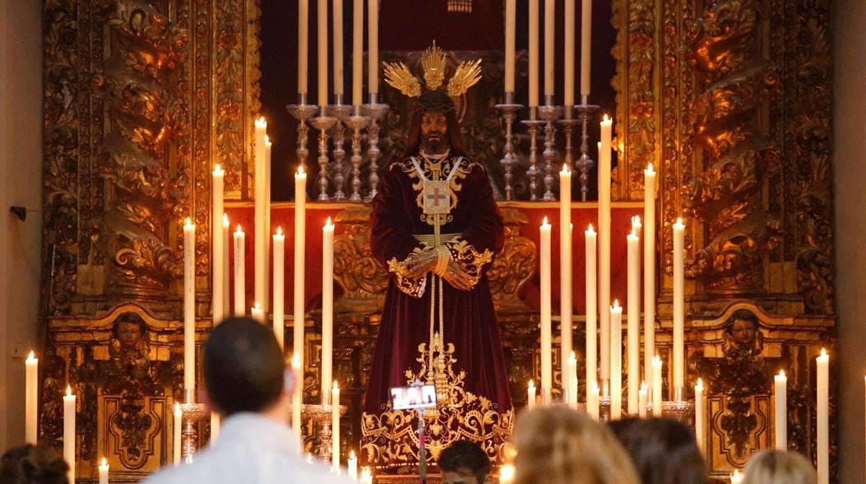 El Señor Rescatado, en su veneración del primer viernes de marzo de 2021