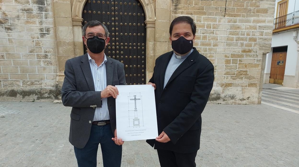 Presentación del boceto de la cruz promovida en homenaje a las carmelitas de Aguilar de la Frontera