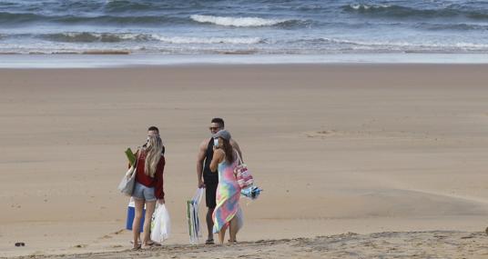 Playa de Mazagón, el pasado fin de semana