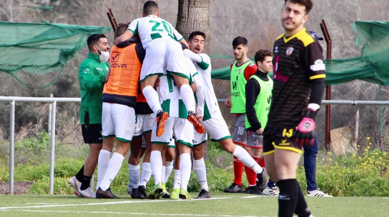 El Córdoba B, en el partido ante el Pozoblanco en la primera fase