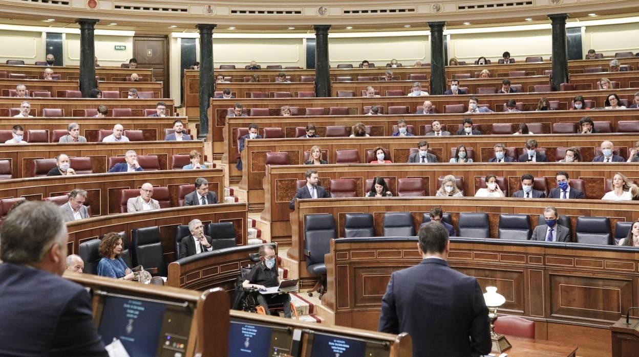 Vista general del Congreso de los Diputados durante una sesión