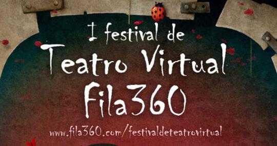 Parte del cartel oficial del I Festival de Teatro Virtual