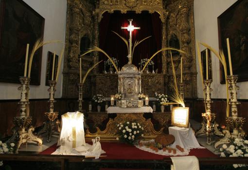 Monumento del Jueves Santo en la iglesia de San Francisco