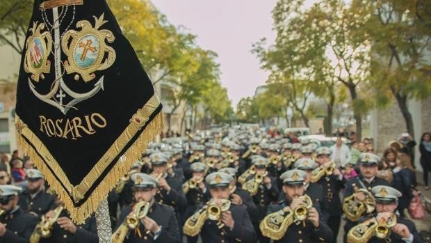 La banda Rosario de Cádiz presenta este viernes los actos por su XXV aniversario