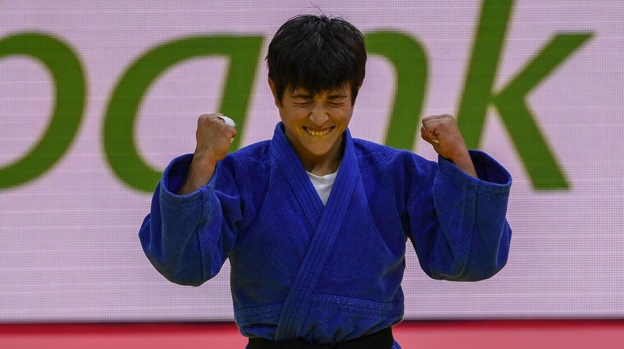 La judoca cordobesa Julia Figueroa celebra el bronce en Budapest (Hungría)