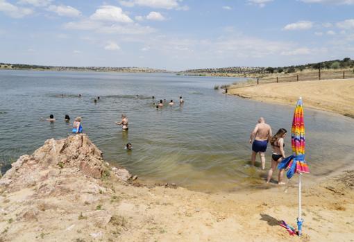 Bañistas en La Colada