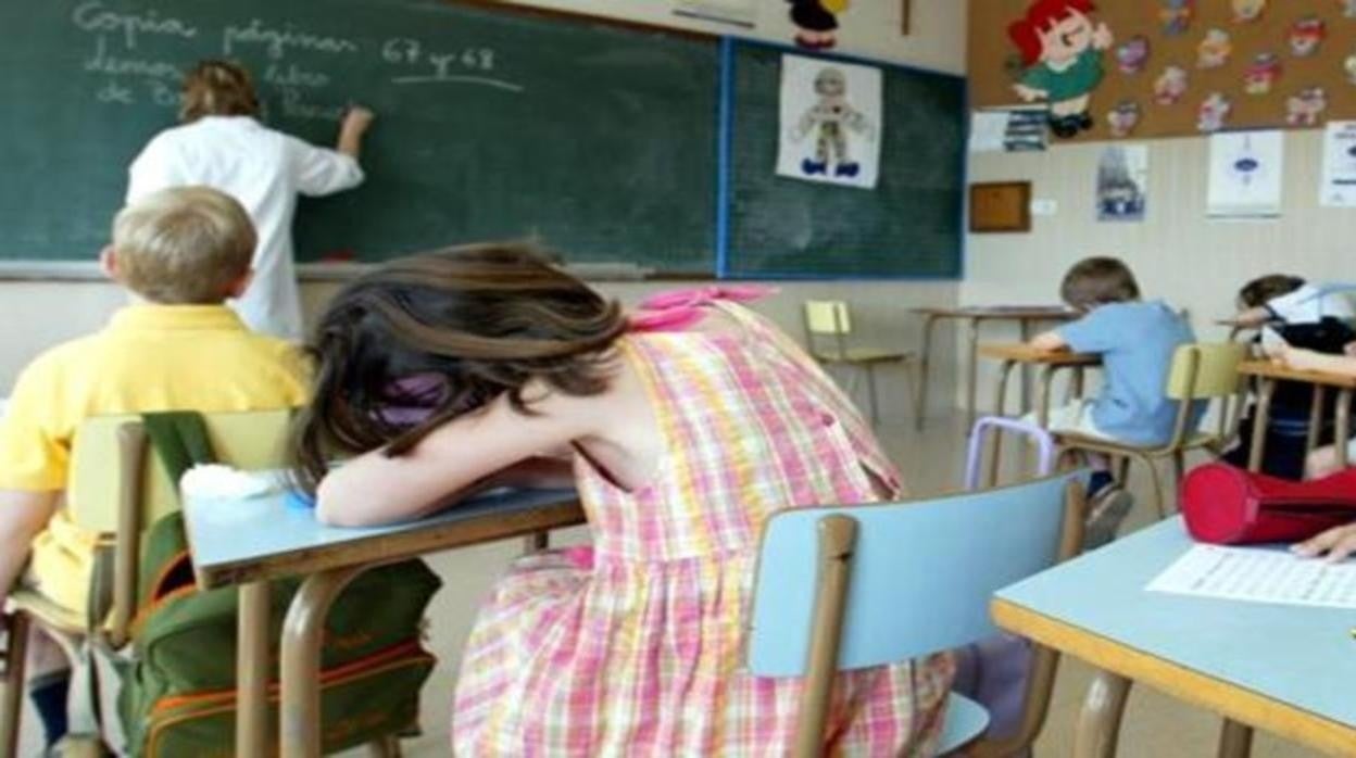 NIños durante una clase