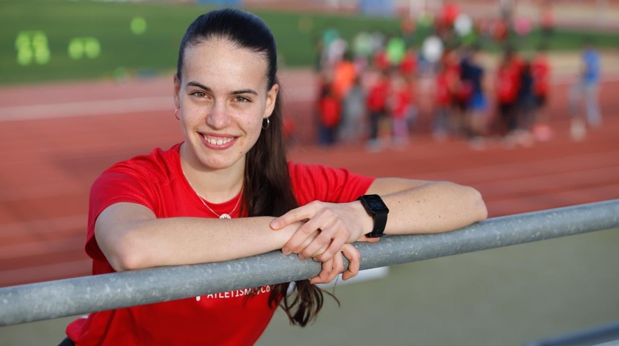 La atleta cordobesa Carmen Avilés, en el Fontanar