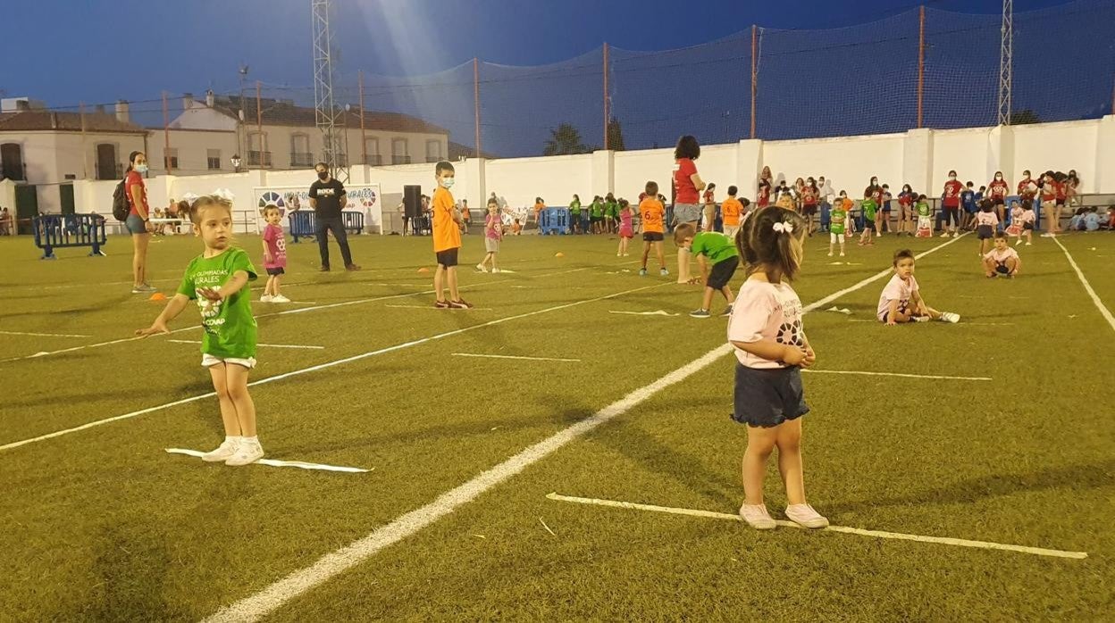 Los participantes durante una de las pruebas