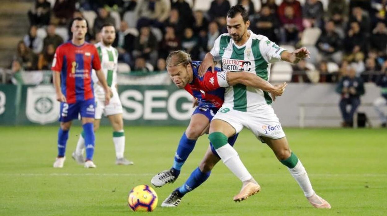 Lance del partido entre el Córdoba y el Extremadura en 2018