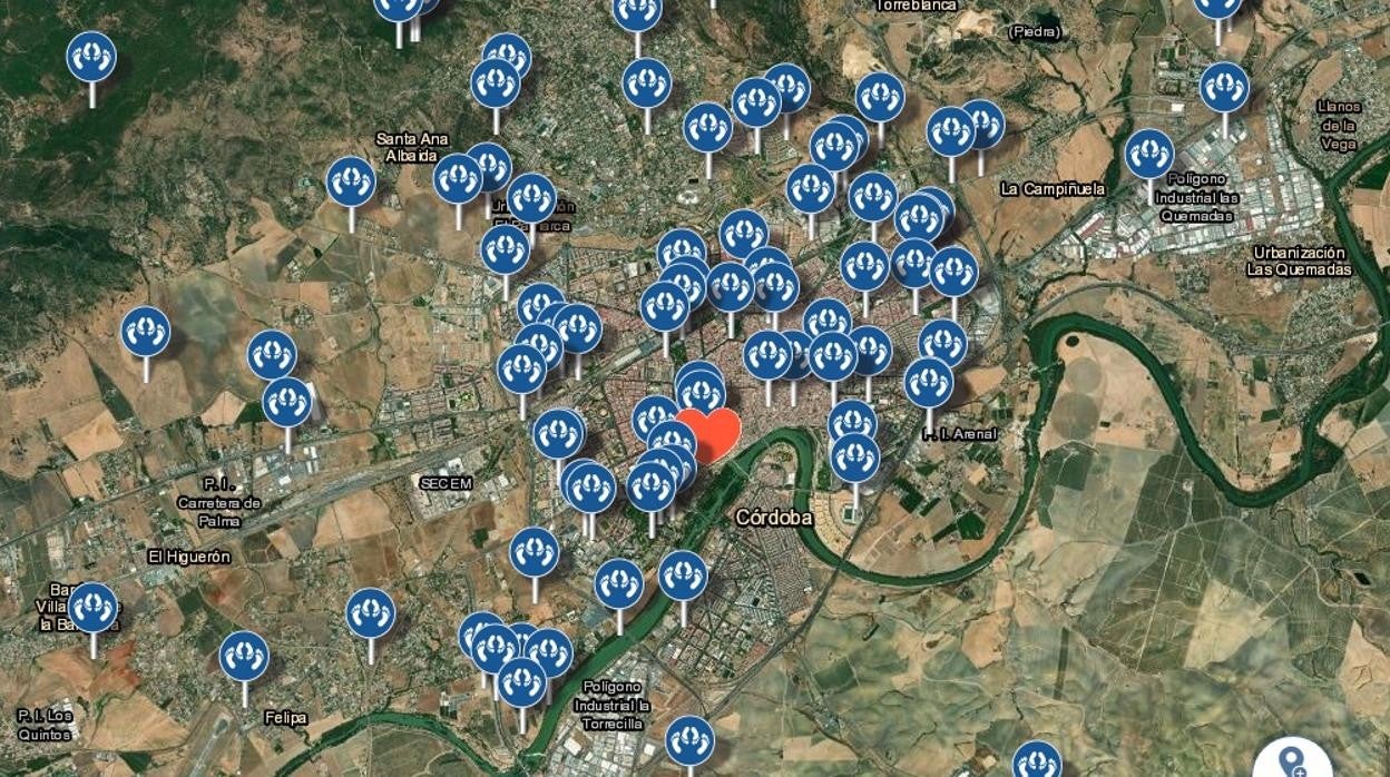 Una web publica un mapa interactivo con más de 260 &#039;picaderos&#039; para tener sexo en Córdoba