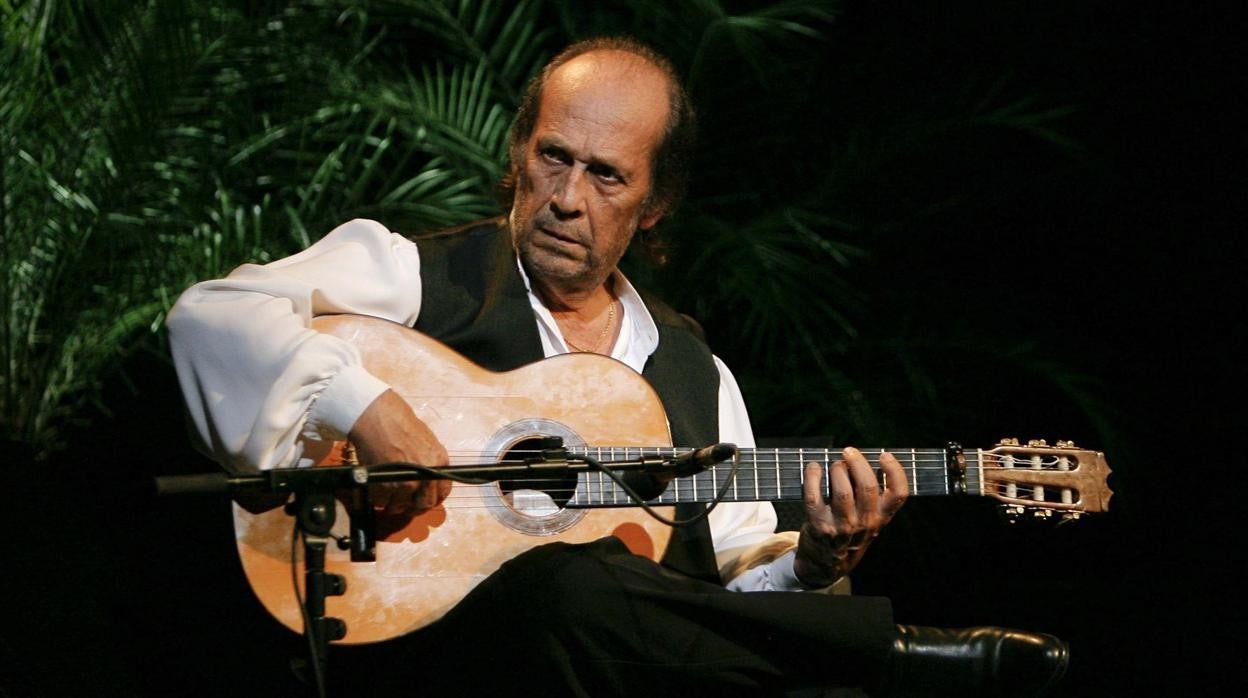 Paco de Lucía, durante su actuación en el Festival de la Guitarra en 2010