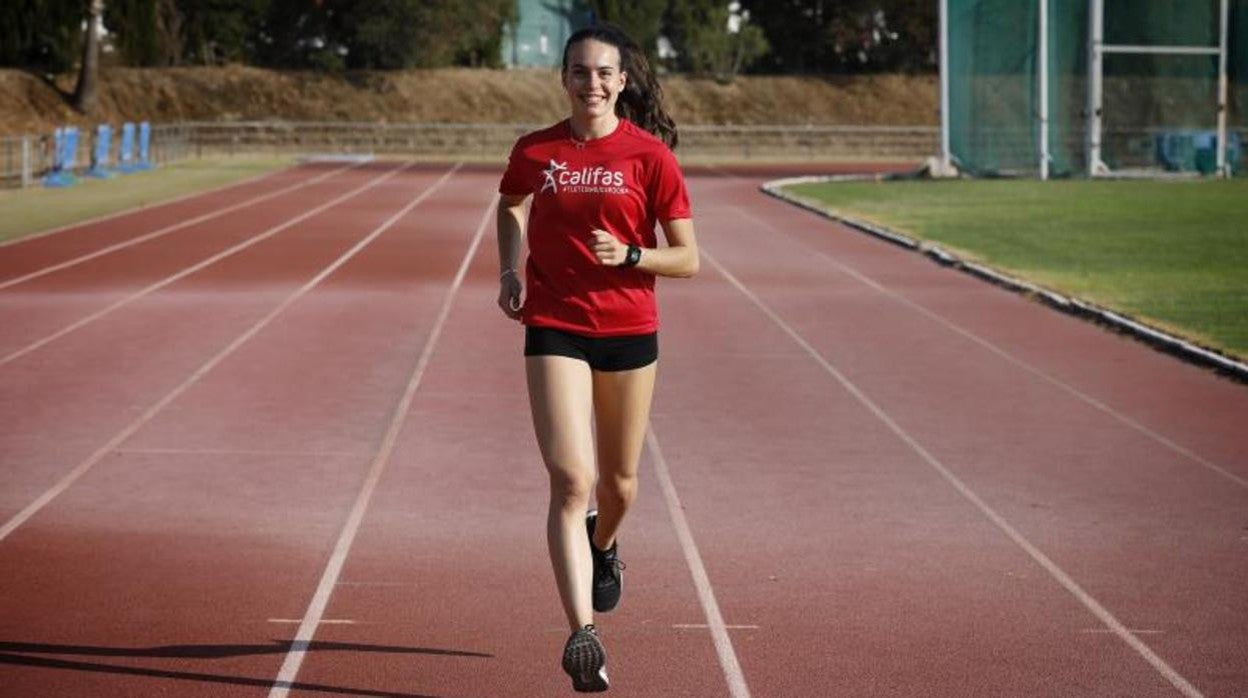 Carmen Avilés posa para ABC durante un entrenamiento