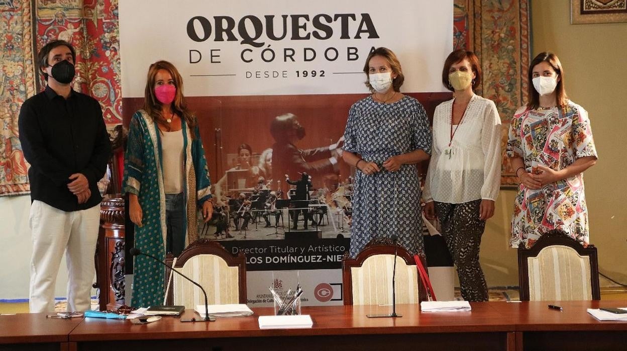 Un momento de la presentación ayer de la próxima temporada de la Orquesta de Córdoba