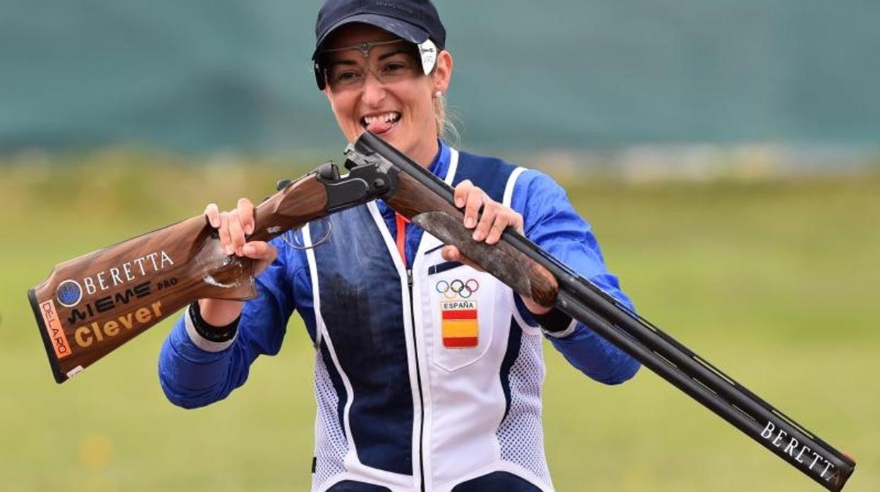 Fátima Gálvez, durante un torneo esta misma temporada