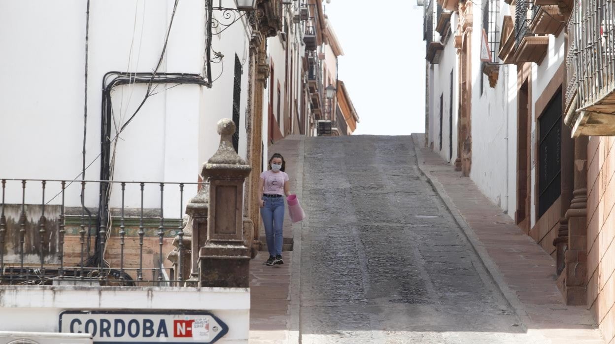 Una joven en Montoro