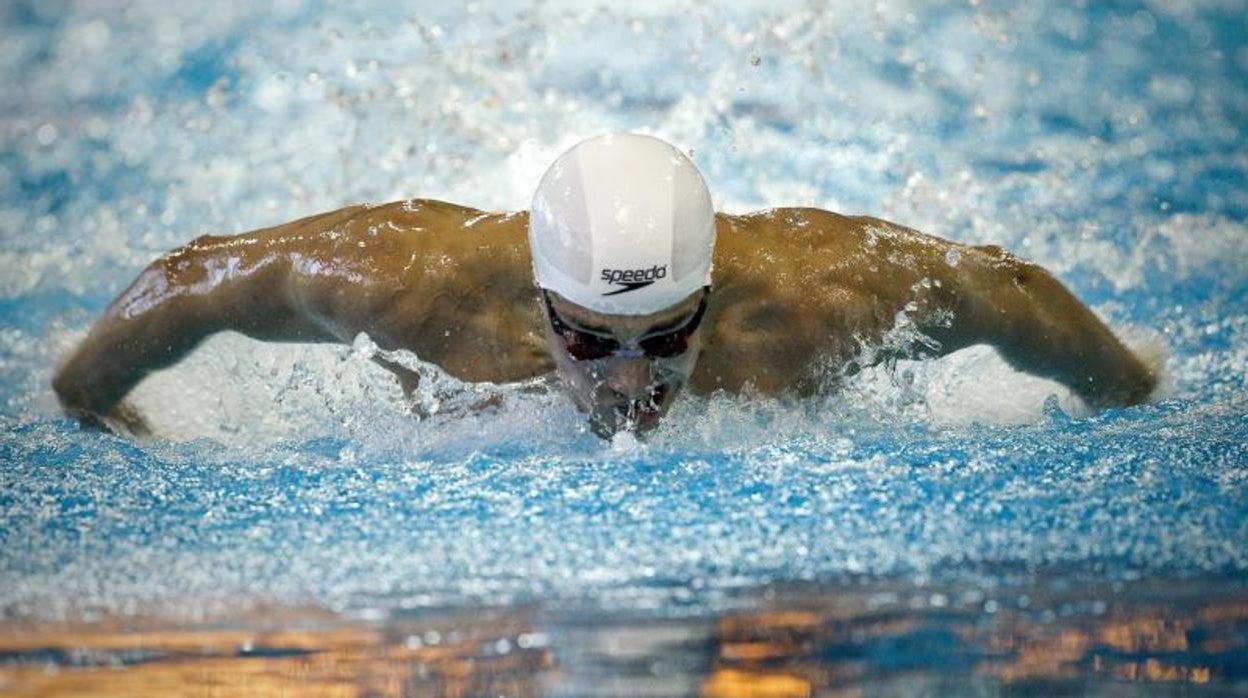 Rafa Muñoz, durante una competición