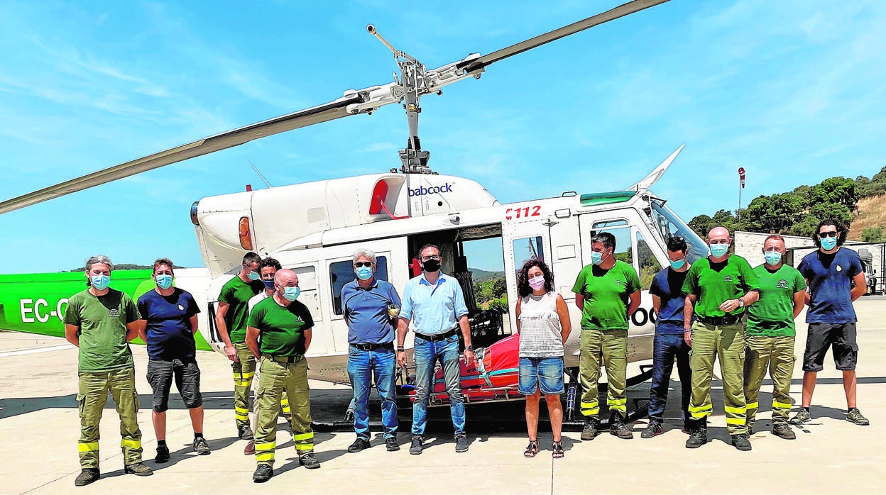 El delegado, junto a los responsables del Cedefo de Villaviciosa