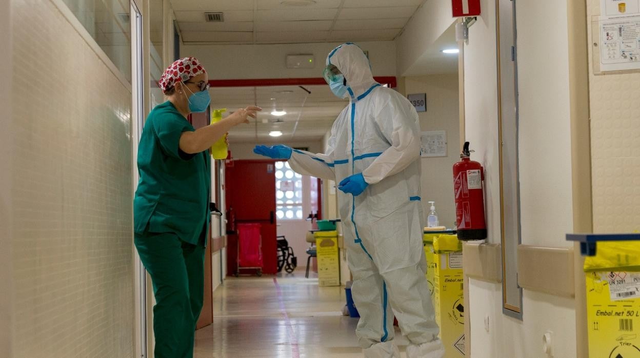 Unidad Covid del Hospital Reina Sofía de Córdoba