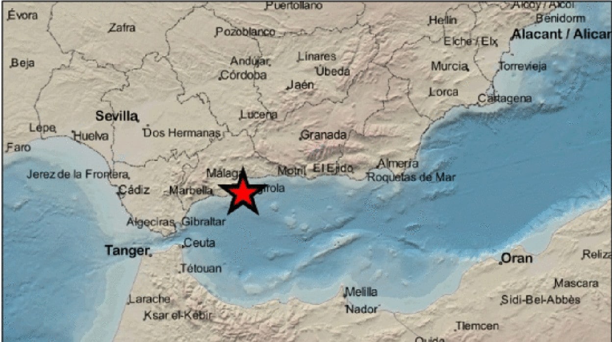 El terremoto se ha producido en Torremolinos a 79 kilómetros de profundidad