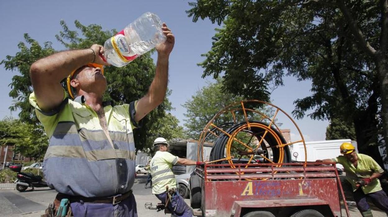 Trabajadores en el verano de 2015 en Córdoba