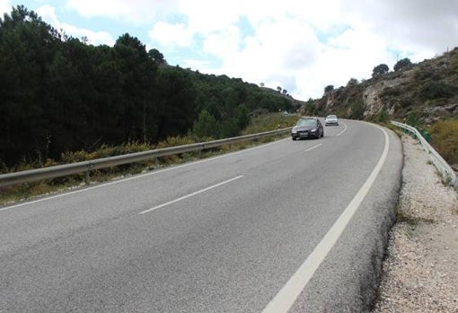 Vista de la carretera entre Ronda y San Pedro de Alcántara