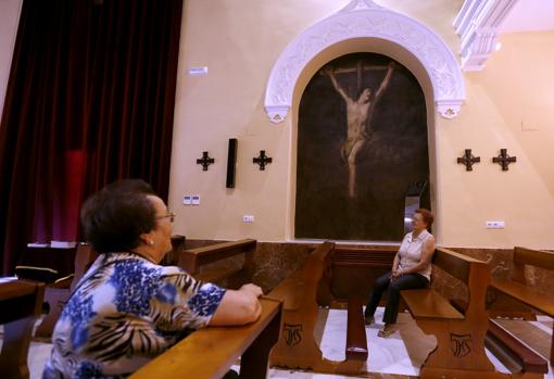 Uno de los cuadros de la iglesia de Jesús Nazareno