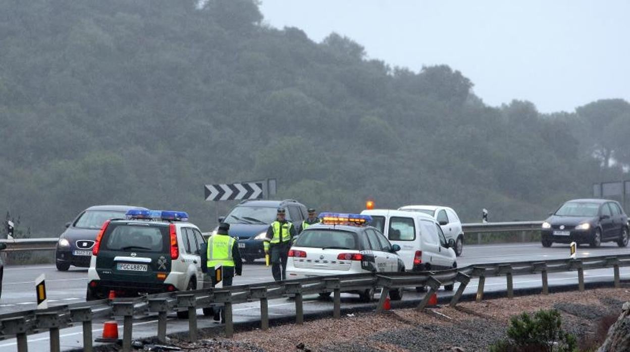 Imagen de archivo de un accidente en la N-432 en Espiel