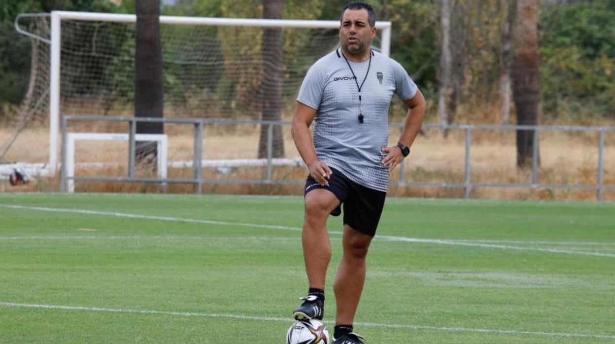 Germán Crespo durante un entrenamiento