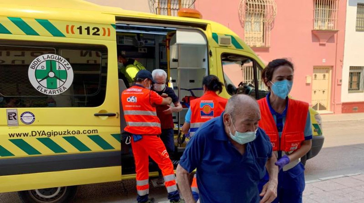 Desalojados de una residencia de ancianos de la localidad de Faraján