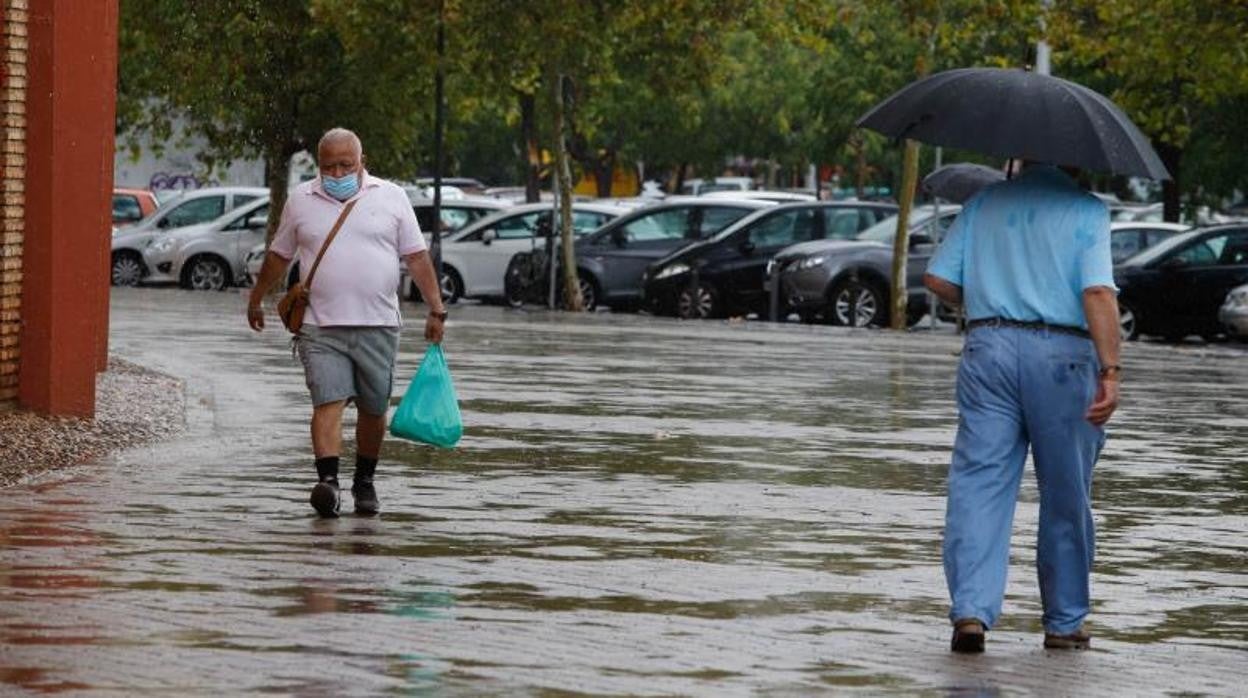 Un día lluvioso en Córdoba en una imagen de junio del año pasado