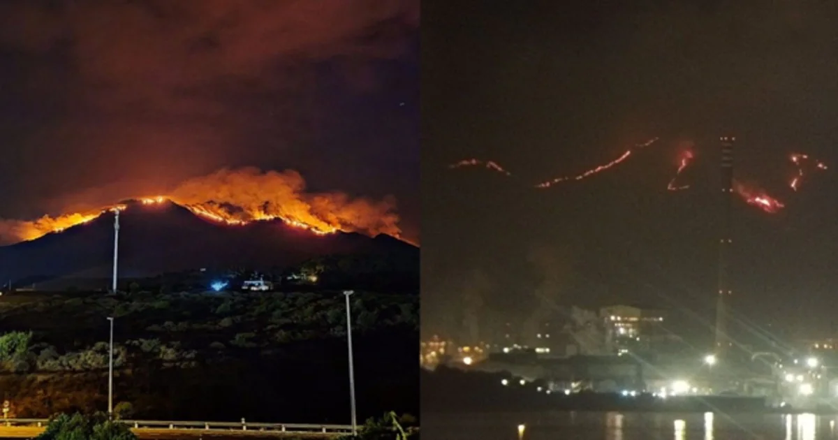 Imágenes del incendio de Sierra Bermeja