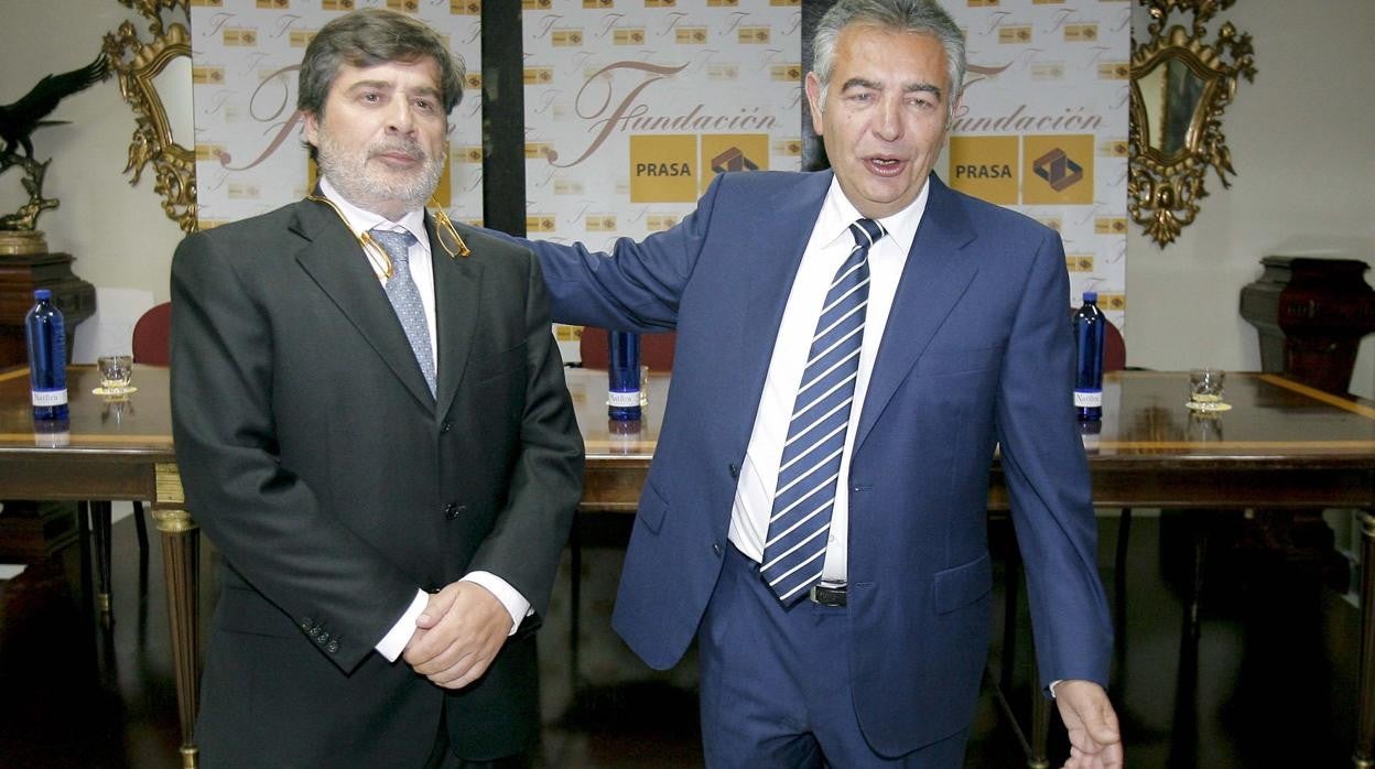 Carlos González y José Romero, en la sede de Prasa