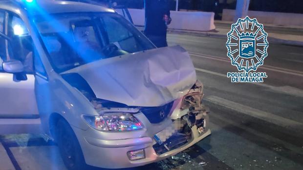 Deja tres heridos en un accidente de tráfico en Málaga cuando quintuplicaba la tasa de alcohol permitida