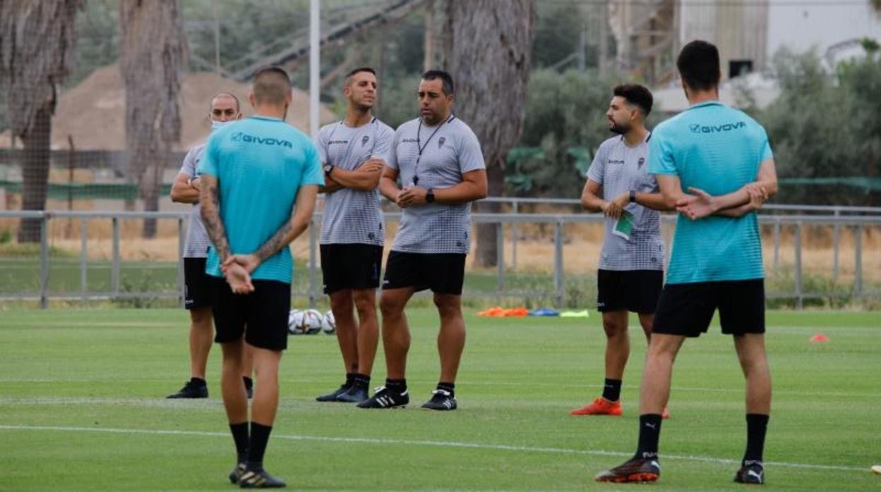 Germán Crespo durante un entrenamiento en la Ciudad Deportiva