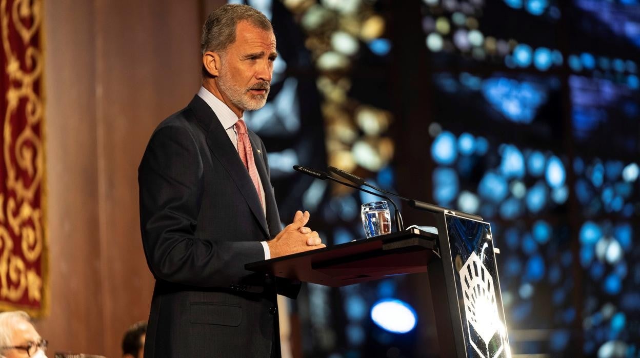 El Rey durante su discurso en la apertura del curso universitario en Córdoba